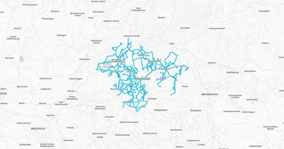Liniennetz von RegioBus Hannover