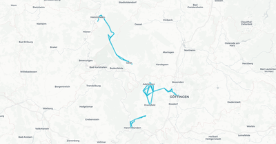 Liniennetz von Regiobus Uhlendorff GmbH & Co. KG