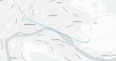 Liniennetz von Regionale Verkehrsbetriebe Schaffhausen