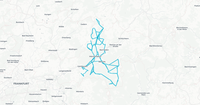 Liniennetz von Regionalverkehr Main-Kinzig GmbH
