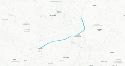 Liniennetz von Regionalverkehre Start Deutschland