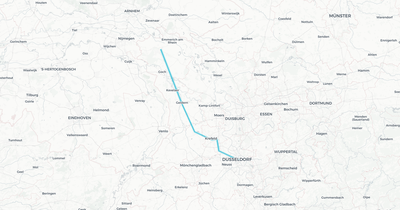 Liniennetz von RheinRuhrBahn