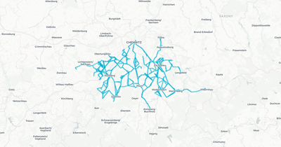 Liniennetz von RV ASR Bus