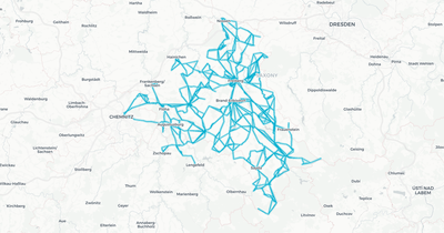 Liniennetz von RV Freiberg Bus