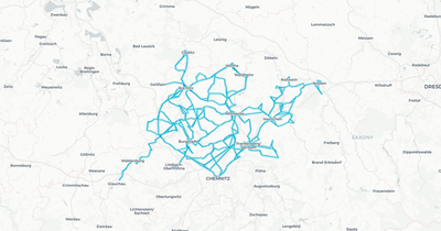 Liniennetz von RV Mittweida Bus