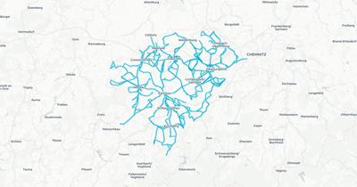 Liniennetz von RV RVW Bus