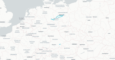 Liniennetz von RV Start Deutschland GmbH Mitteldeutschland
