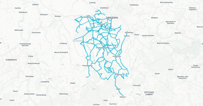 Liniennetz von RVD-Busverkehr