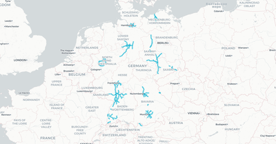 Liniennetz von S-Bahn Hamburg