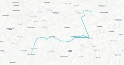 Liniennetz von SAB___Schwäbische Alb-Bahn