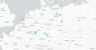 Liniennetz von Scherer Reisen