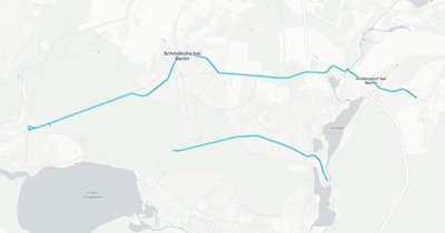 Liniennetz von Schöneicher Rüdersdorfer Straßenbahn GmbH