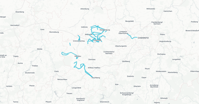 Liniennetz von Schülerlinien Region Zwickau