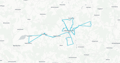 Liniennetz von Schützenbus Biberach