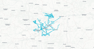 Liniennetz von Schwabenbus Dillingen