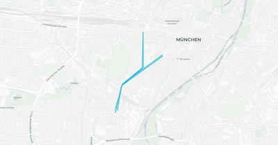 Liniennetz von SEV U-Bahn München