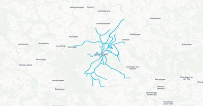 Liniennetz von Stadtbahn