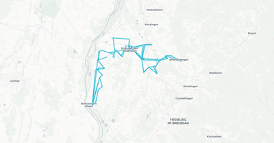 Liniennetz von Stadtbus Emmendingen