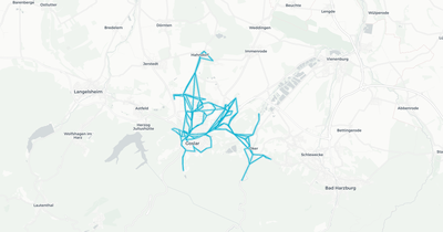 Liniennetz von Stadtbus Goslar GmbH