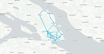 Liniennetz von Stadtbus Konstanz