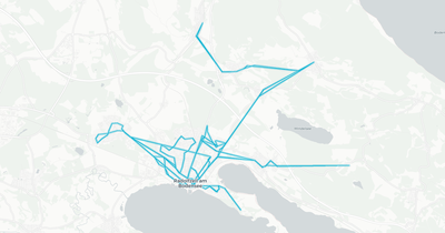 Liniennetz von Stadtbus Tuttlingen Klink GmbH