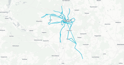 Liniennetz von Stadtbus Weiden
