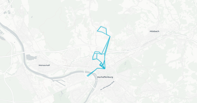 Liniennetz von Stadtverkehr Aschaffenburg