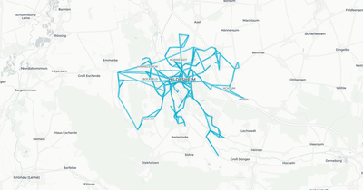 Liniennetz von Stadtverkehr Hildesheim