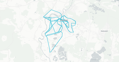 Liniennetz von Stadtverkehr Schwandorf (WiesBus)