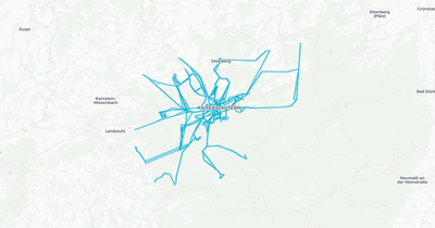 Liniennetz von Stadtwerke Kaiserslautern