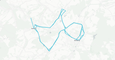 Liniennetz von Städteverkehr Grüne Linie Bus