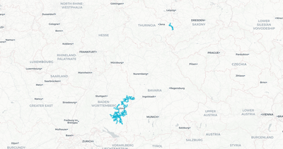 Liniennetz von Süddeutsche Verkehrslinien