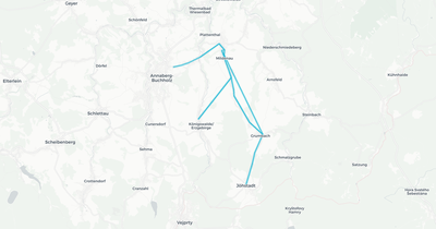 Liniennetz von SV Kurort Oberwiesenthal Bus