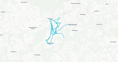 Liniennetz von SWEG Bus Tübingen