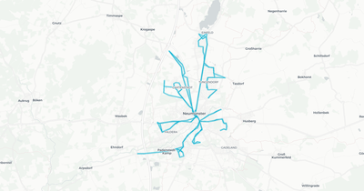 Liniennetz von SWN Stadtwerke Neumünster GmbH