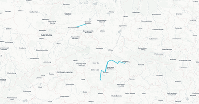 Liniennetz von trilex-express - Die Länderbahn GmbH DLB