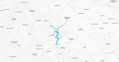 Liniennetz von Verkehr Weraland OHG