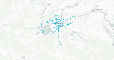 Liniennetz von Verkehrsbetriebe Brandenburg an der Havel GmbH