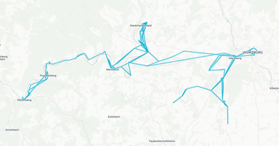 Liniennetz von Verkehrsgemeinschaft Main-Tauber