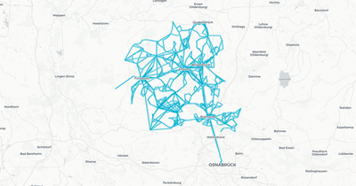 Liniennetz von Verkehrsgemeinschaft Osnabrück