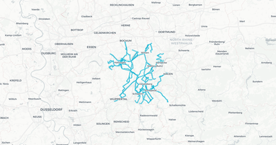 Liniennetz von Verkehrsgesellschaft Ennepe-Ruhr mbH