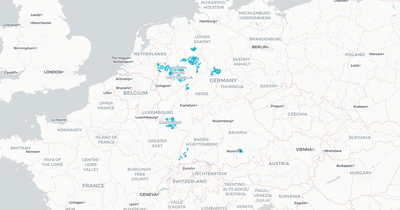 Liniennetz von Verkehrsgesellschaft Kreis Unna mbH