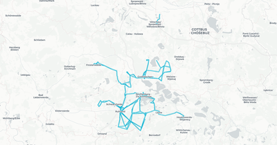 Liniennetz von Verkehrsgesellschaft Oberspreewald-Lausitz mbH