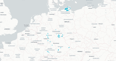 Liniennetz von Verkehrsgesellschaft Vorpommern-Rügen
