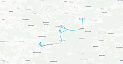 Liniennetz von Verkehrsunternehmen Andreas Schröder