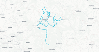 Liniennetz von VGF Fulda