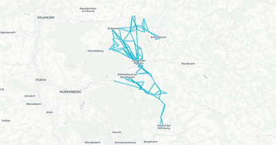 Liniennetz von VGN Kraus Reisen