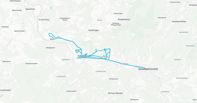 Liniennetz von VVB Völklinger Verkehrsbetriebe GmbH