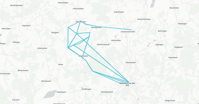 Liniennetz von Walk