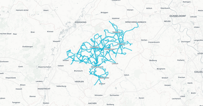 Liniennetz von WestVerkehr GmbH